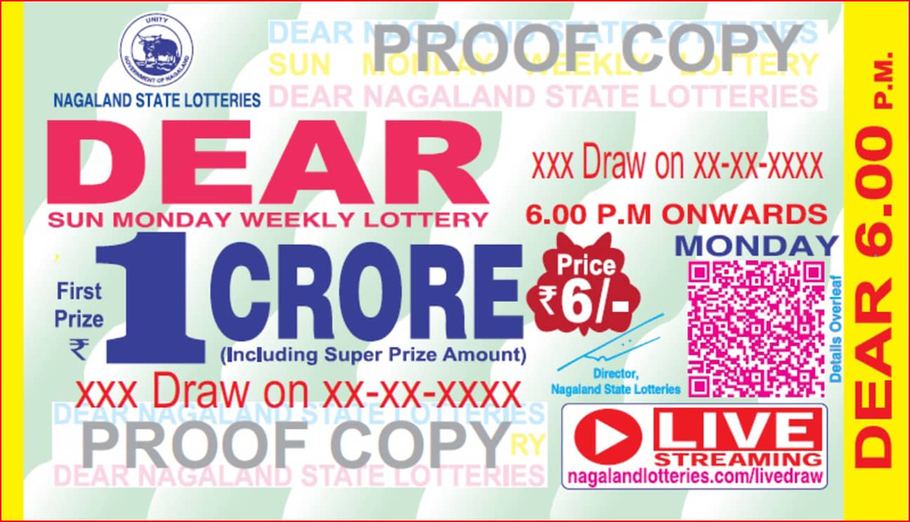 Ticket Dear Lottery Result Today 6pm